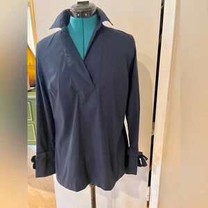Talbots Women’s Navy Long Sleeve Blouse